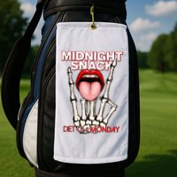 Midnight Snack Diet Starts Monday Golf Towel