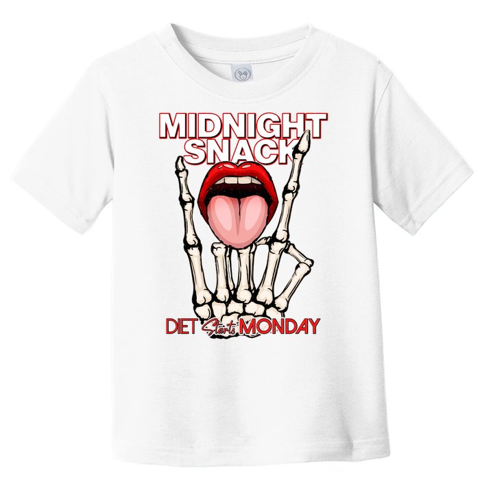 Midnight Snack Diet Starts Monday Toddler T-Shirt