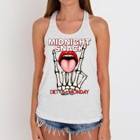 Midnight Snack Diet Starts Monday Women's Knotted Racerback Tank