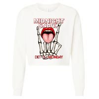 Midnight Snack Diet Starts Monday Cropped Pullover Crew