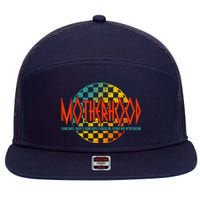 Motherhood Some Days I Rock It Retro Vintage Apparel 7 Panel Mesh Trucker Snapback Hat