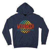 Motherhood Some Days I Rock It Retro Vintage Apparel Hoodie