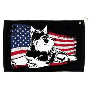 Miniature Schnauzer Dog Breed Grommeted Golf Towel