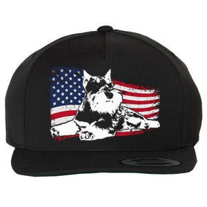 Miniature Schnauzer Dog Breed Wool Snapback Cap