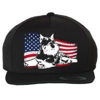 Miniature Schnauzer Dog Breed Wool Snapback Cap