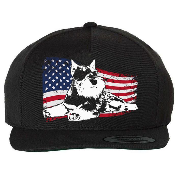 Miniature Schnauzer Dog Breed Wool Snapback Cap