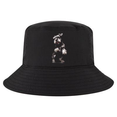 Miniature Schnauzer Dog Art Miniature Schnauzer Cool Comfort Performance Bucket Hat