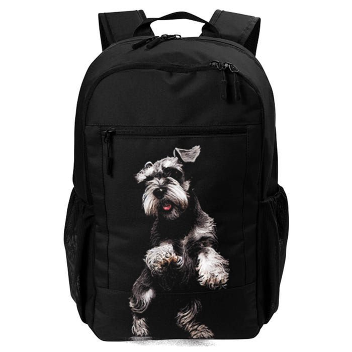 Miniature Schnauzer Dog Art Miniature Schnauzer Daily Commute Backpack