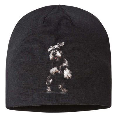 Miniature Schnauzer Dog Art Miniature Schnauzer Sustainable Beanie