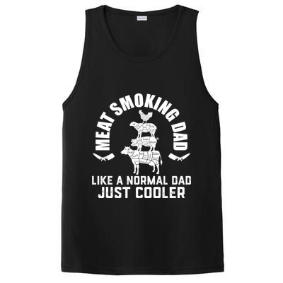 Meat Smoking Dad Meat Smoke Grilling Bbq Fathers Day Gift PosiCharge Competitor Tank