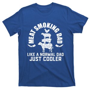 Meat Smoking Dad Meat Smoke Grilling Bbq Fathers Day Gift T-Shirt