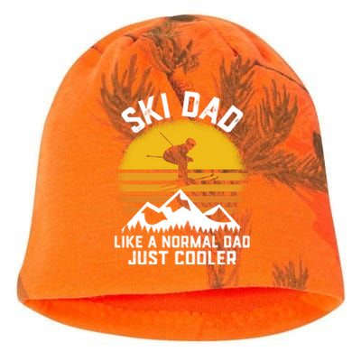 Men Ski Dad Funny Winter Sport Skiing Ski Gift For Men Kati - Camo Knit Beanie