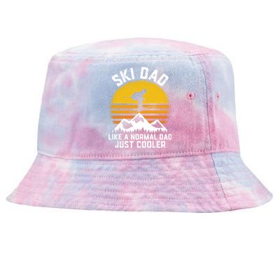 Men Ski Dad Funny Winter Sport Skiing Ski Gift For Men Tie-Dyed Bucket Hat