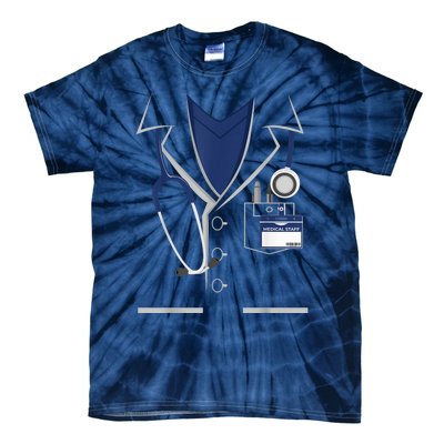 Medical Staff Doctor Costume Birthday Kid Doctor Halloween Tie-Dye T-Shirt