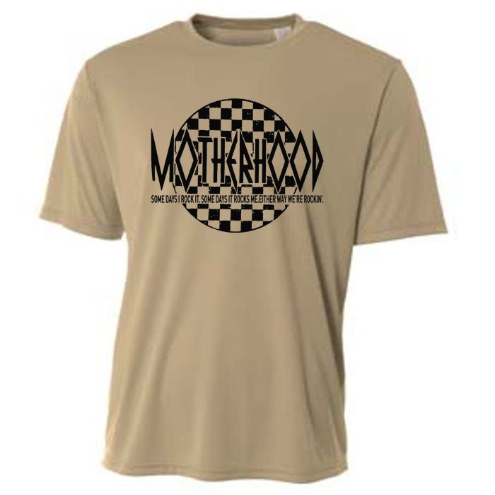 Motherhood Some Days I Rock It Some Days It Rocks Cooling Performance Crew T-Shirt