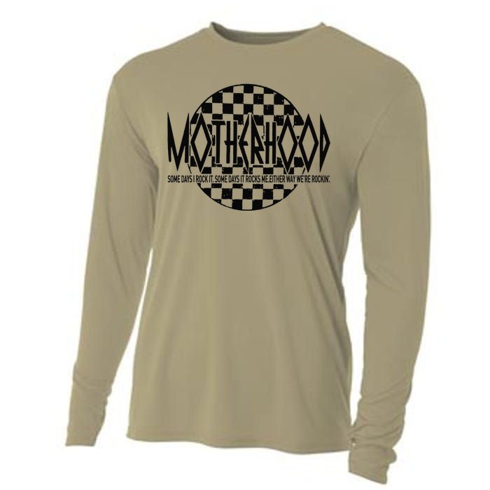 Motherhood Some Days I Rock It Some Days It Rocks Cooling Performance Long Sleeve Crew