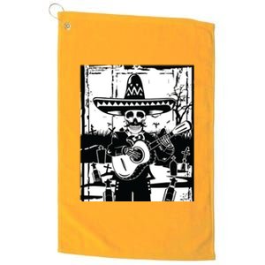 Mariachi Skeleton Dia De Los Muertos Tequila T Platinum Collection Golf Towel