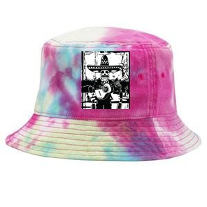 Mariachi Skeleton Dia De Los Muertos Tequila T Tie-Dyed Bucket Hat