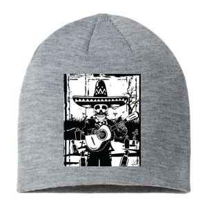 Mariachi Skeleton Dia De Los Muertos Tequila T Sustainable Beanie