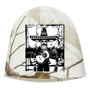 Mariachi Skeleton Dia De Los Muertos Tequila T Kati - Camo Knit Beanie