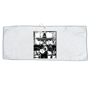 Mariachi Skeleton Dia De Los Muertos Tequila T Large Microfiber Waffle Golf Towel