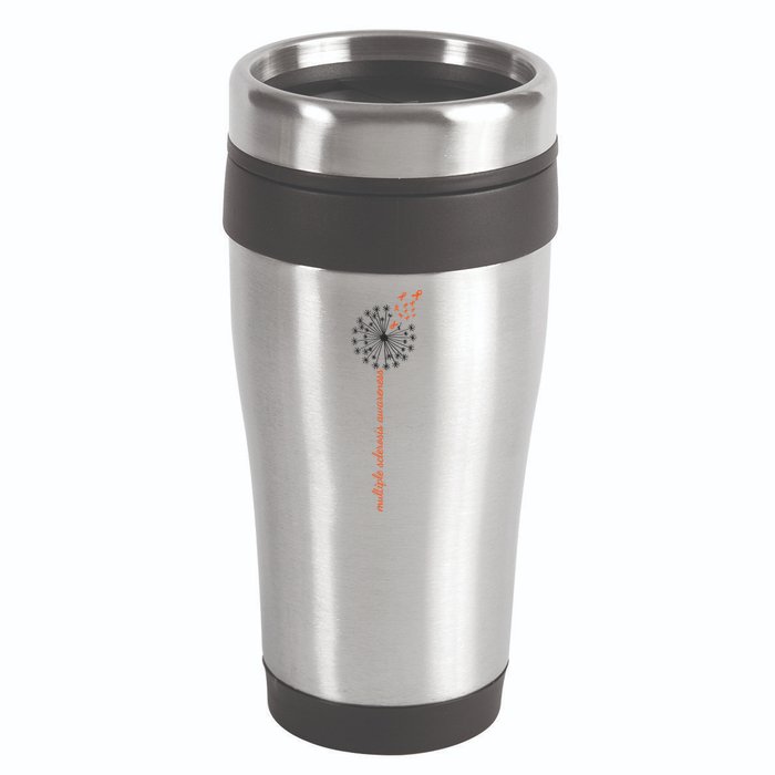 Multiple Sclerosis Dandelion MS Awareness 16oz Travel Tumbler