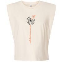 Multiple Sclerosis Dandelion MS Awareness Garment-Dyed Women's Muscle Tee