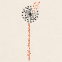 Multiple Sclerosis Dandelion MS Awareness Garment-Dyed Women's Muscle Tee