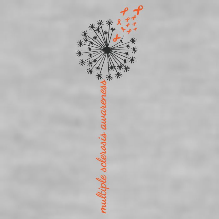 Multiple Sclerosis Dandelion MS Awareness Ladies PosiCharge Tri-Blend Wicking Tank