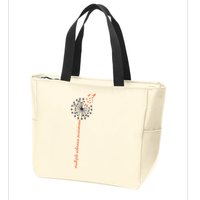Multiple Sclerosis Dandelion MS Awareness Zip Tote Bag