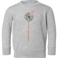 Multiple Sclerosis Dandelion MS Awareness Toddler Sweatshirt