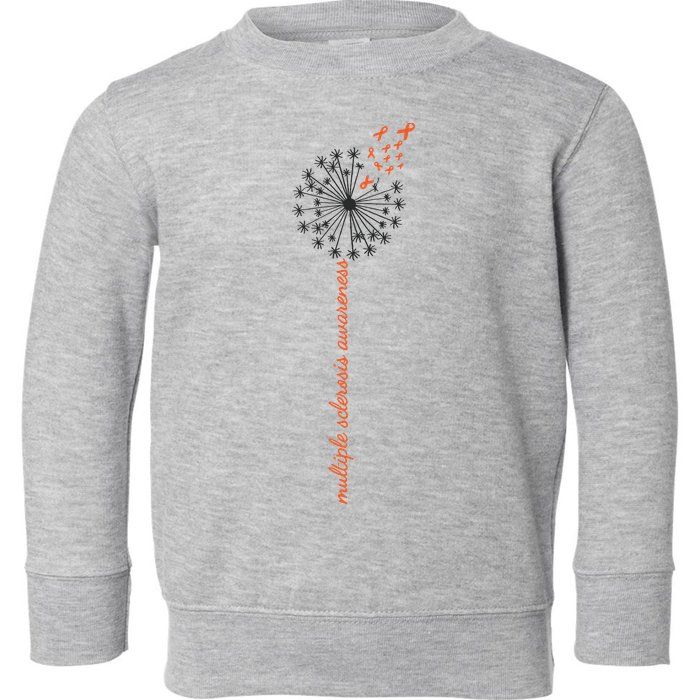 Multiple Sclerosis Dandelion MS Awareness Toddler Sweatshirt
