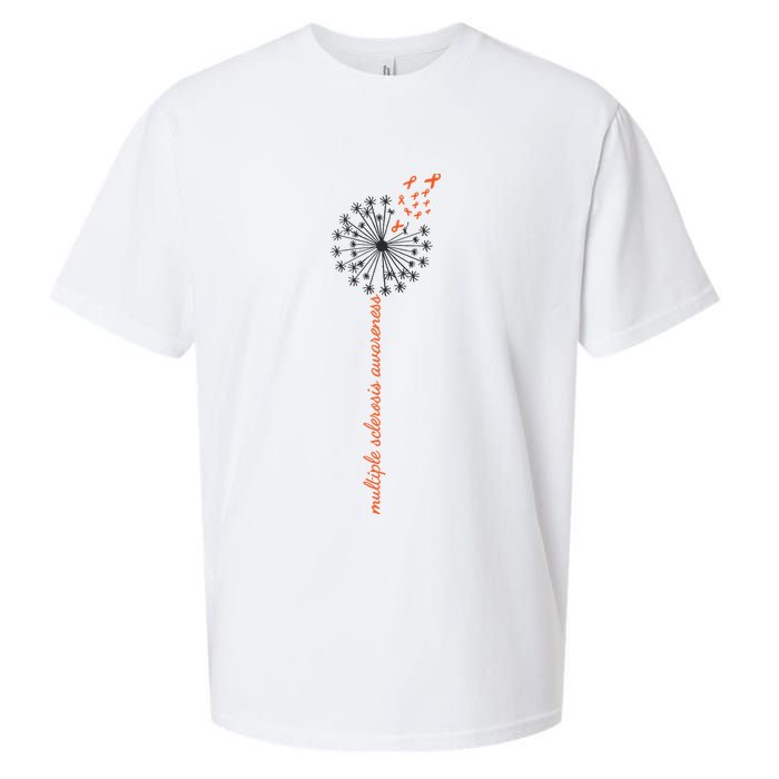 Multiple Sclerosis Dandelion MS Awareness Sueded Cloud Jersey T-Shirt