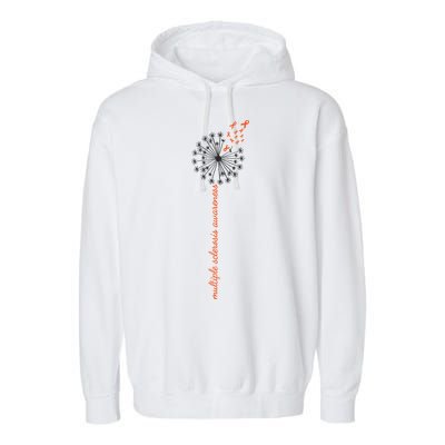 Multiple Sclerosis Dandelion MS Awareness Garment-Dyed Fleece Hoodie
