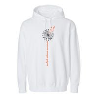 Multiple Sclerosis Dandelion MS Awareness Garment-Dyed Fleece Hoodie