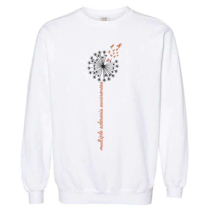 Multiple Sclerosis Dandelion MS Awareness Garment-Dyed Sweatshirt