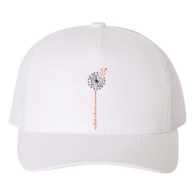 Multiple Sclerosis Dandelion MS Awareness Yupoong Adult 5-Panel Trucker Hat