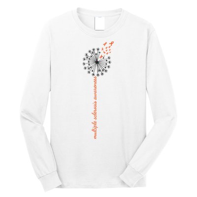 Multiple Sclerosis Dandelion MS Awareness Long Sleeve Shirt