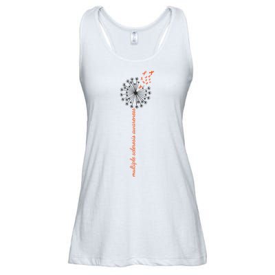Multiple Sclerosis Dandelion MS Awareness Ladies Essential Flowy Tank