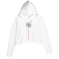 Multiple Sclerosis Dandelion MS Awareness Crop Fleece Hoodie