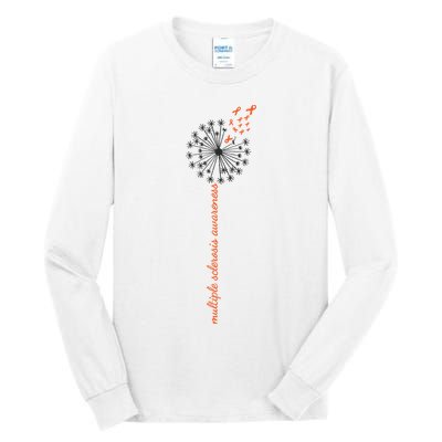 Multiple Sclerosis Dandelion MS Awareness Tall Long Sleeve T-Shirt