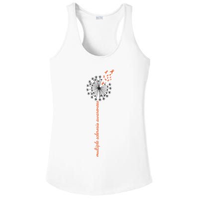 Multiple Sclerosis Dandelion MS Awareness Ladies PosiCharge Competitor Racerback Tank