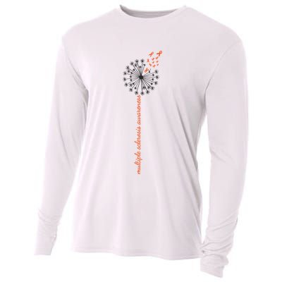 Multiple Sclerosis Dandelion MS Awareness Cooling Performance Long Sleeve Crew