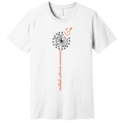 Multiple Sclerosis Dandelion MS Awareness Premium T-Shirt