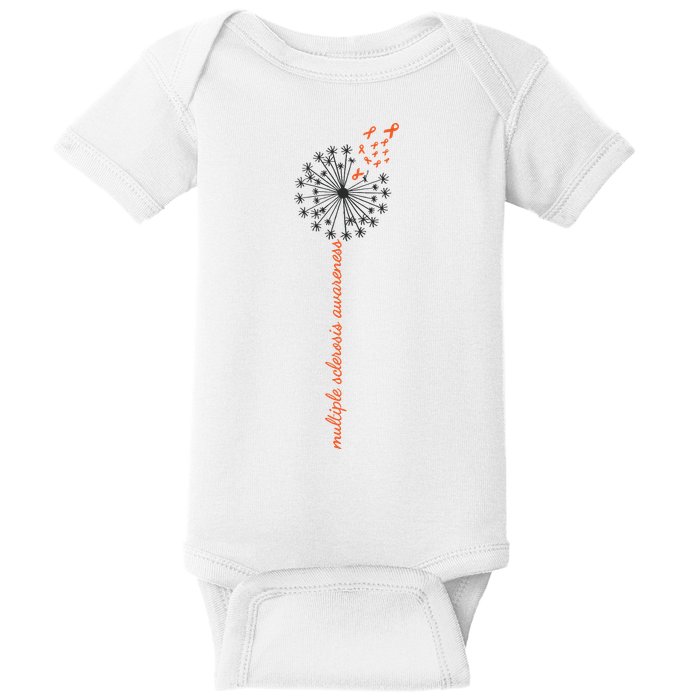 Multiple Sclerosis Dandelion MS Awareness Baby Bodysuit