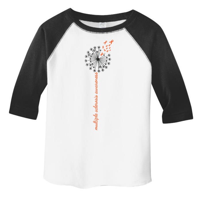 Multiple Sclerosis Dandelion MS Awareness Toddler Fine Jersey T-Shirt