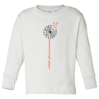 Multiple Sclerosis Dandelion MS Awareness Toddler Long Sleeve Shirt