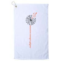 Multiple Sclerosis Dandelion MS Awareness Golf Towel