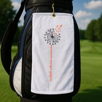 Multiple Sclerosis Dandelion MS Awareness Golf Towel