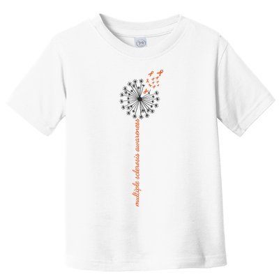 Multiple Sclerosis Dandelion MS Awareness Toddler T-Shirt